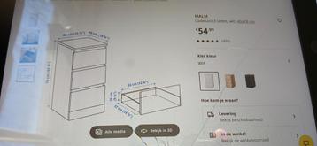 Te koop, 2 ladekasten Malm van IKEA - afbeelding 4 Te koop, 2 ladekasten Malm van IKEA - afbeelding 4