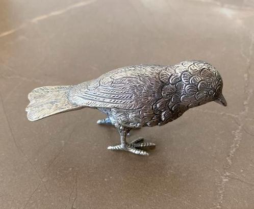 Zilveren vogel sier tafel tableware antiek kunst, Antiek en Kunst, Antiek | Goud en Zilver, Zilver, Ophalen of Verzenden