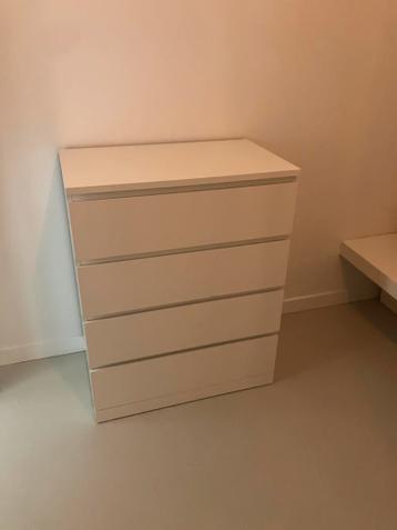 Witte IKEA ladenkast MALM - afbeelding 1 Witte IKEA ladenkast MALM - afbeelding 1