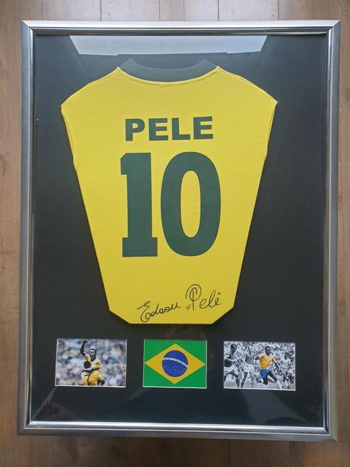 Prachtig gesigneerd shirt van Pele incl echtheidscertificaat, Verzamelen, Sportartikelen en Voetbal, Nieuw, Shirt, Buitenlandse clubs