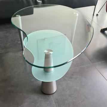 glazen moderne salontafel