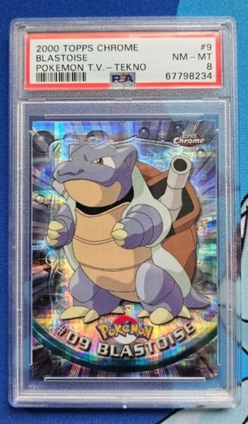 Blastoise - Tekno Chrome - Topps Chrome series 1, Hobby en Vrije tijd, Verzamelkaartspellen | Pokémon, Zo goed als nieuw, Losse kaart