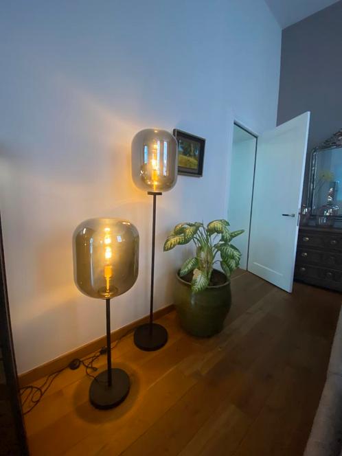 3x staande Dome Deco lampen/Paxton, Huis en Inrichting, Lampen | Vloerlampen, Zo goed als nieuw, Metaal, Ophalen of Verzenden