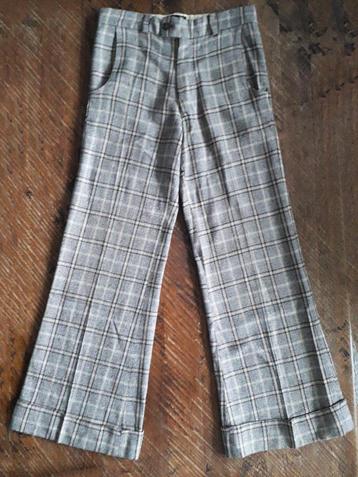 Vintage jaren 70 hoge taille flared broek