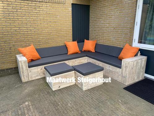 Steigerhout Hoekbank Tuinset bank 1 Week Levertijd!!, Tuin en Terras, Tuinbanken, Nieuw, Ophalen of Verzenden