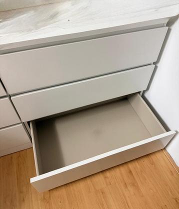 Ikea Malm ladekast, 3 lades, wit - afbeelding 2 Ikea Malm ladekast, 3 lades, wit - afbeelding 2