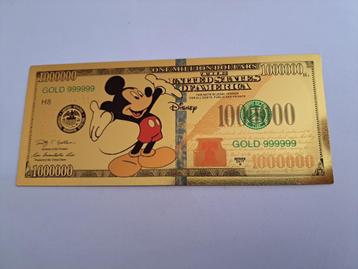 DISNEY MICKEY MOUSE - GOUDEN BILJET 1 MILJOEN DOLLAR ( 252 )