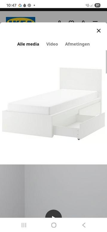 Ikea Malm met lades zonder lattenbodem - afbeelding 1 Ikea Malm met lades zonder lattenbodem - afbeelding 1