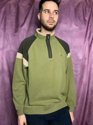 Vintage sweater / trui / pullover - groen -M/medium