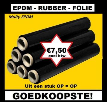 EPDM rubberfolie A-merk v.a.  €7,50 m² excl.