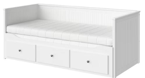 hemnes slaapbank, Huis en Inrichting, Slaapkamer | Slaapbanken, Zo goed als nieuw, 80 cm, 200 cm, Tweepersoons, Wit, Ophalen