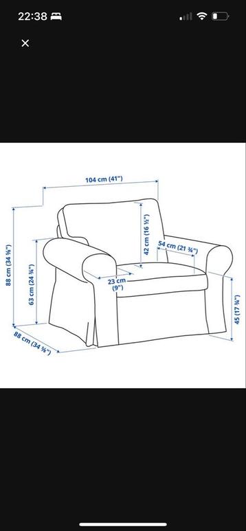 IKEA Ektorp Fauteuil Stoel - Grijsgroen, Zo Goed Als Nieuw! - afbeelding 5 IKEA Ektorp Fauteuil Stoel - Grijsgroen, Zo Goed Als Nieuw! - afbeelding 5