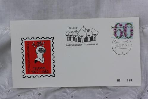Eerstedagenveloppe Filatelistenver Helmond 1982 paalwoningen, Postzegels en Munten, Postzegels | Eerstedagenveloppen, Onbeschreven