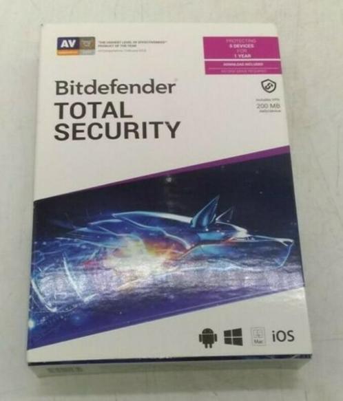 Bitdefender Total Security 2024 - 3 mnd/2 Jaar 1-10 PC, Computers en Software, Antivirus- en Beveiligingssoftware, Nieuw, MacOS