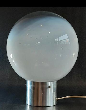 zeldzame grote glazen tafellamp uit de jaren 70 murano glas