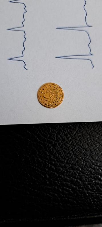 California Gold Indian head coin 1856