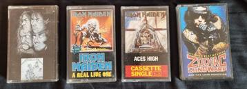 4 Cassette Bandjes Te Koop (Iron Maiden & Metallica)