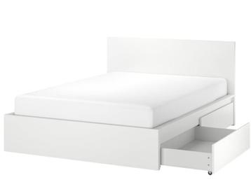 IKEA Malm Bed 160x200 + Lades & Lattenbodems - afbeelding 1 IKEA Malm Bed 160x200 + Lades & Lattenbodems - afbeelding 1