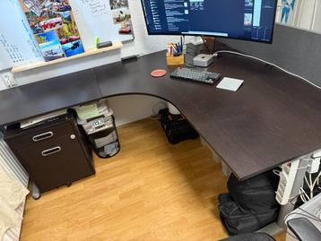 🔴 Opruiming! Hoekbureau bureau + stoel + ladeblok + extra - afbeelding 2 🔴 Opruiming! Hoekbureau bureau + stoel + ladeblok + extra - afbeelding 2