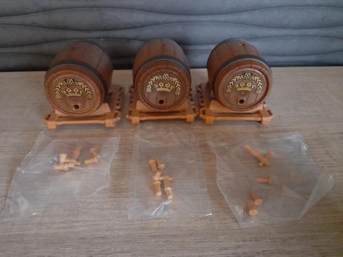 Playmobil set van 3 wijntonnen bier middeleeuwen compleet, Kinderen en Baby's, Speelgoed | Playmobil, Nieuw, Complete set, Verzenden