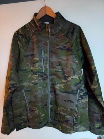 WOODLAND SPAANSE CAMOUFLAGE JAS SOFTSHELL maat M