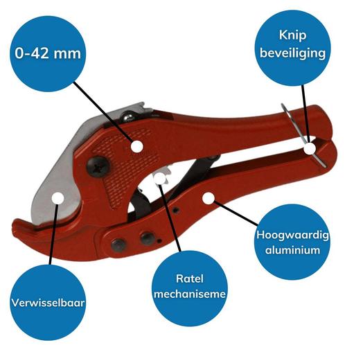 Buizenschaar 0-42 mm voor waterleiding - cv leiding - Alupex, Doe-het-zelf en Verbouw, Overige Doe-het-zelf en Verbouw, Ophalen of Verzenden