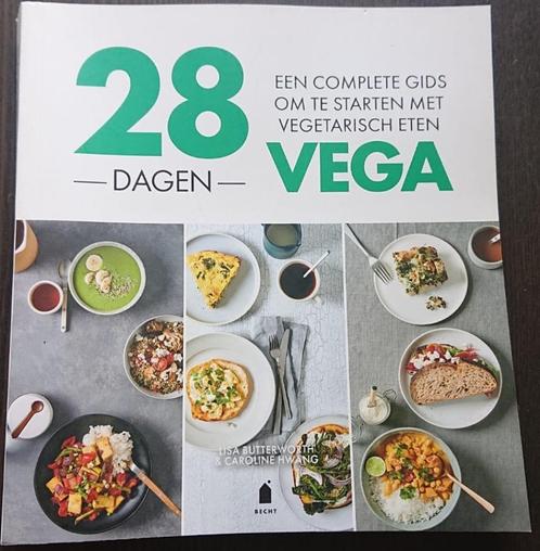 28 dagen vega - kookboek Lisa Butterworth, Boeken, Kookboeken, Zo goed als nieuw, Voorgerechten en Soepen, Hoofdgerechten, Taart, Gebak en Desserts