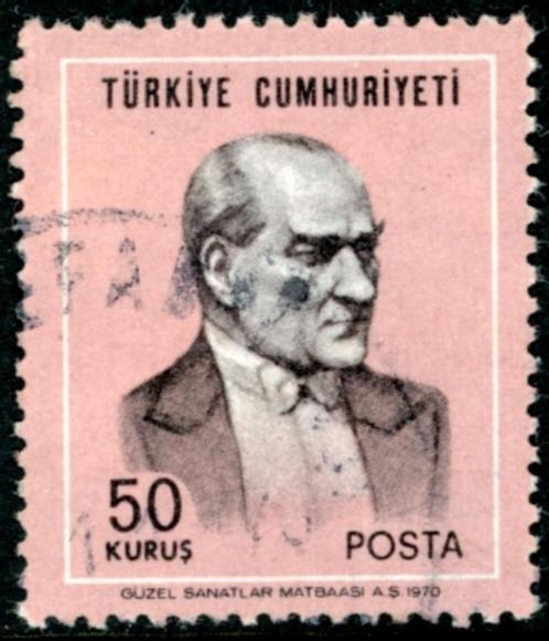 Turkije 2170A - Ataturk, Postzegels en Munten, Postzegels | Europa | Overig, Gestempeld, Overige landen, Ophalen of Verzenden