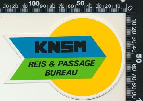 Sticker: KNSM - Reis en Passage Bureau, Verzamelen, Stickers, Ophalen of Verzenden