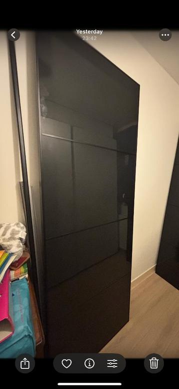 Pax kast schuifdeuren zwart (hokksund) - afbeelding 4 Pax kast schuifdeuren zwart (hokksund) - afbeelding 4