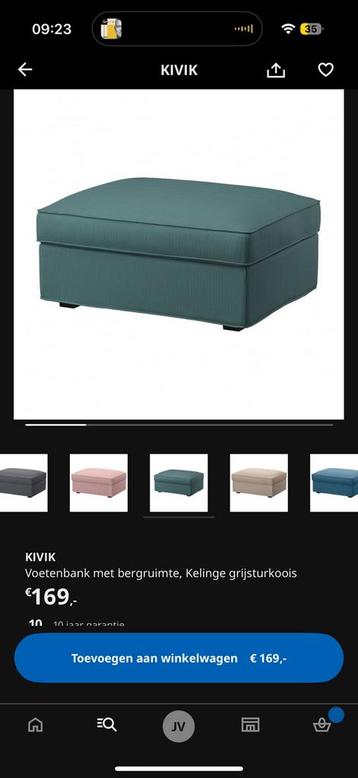 Ikea KIVIK Driezitsbank met Hocker - Nieuwe Bekleding - afbeelding 4 Ikea KIVIK Driezitsbank met Hocker - Nieuwe Bekleding - afbeelding 4