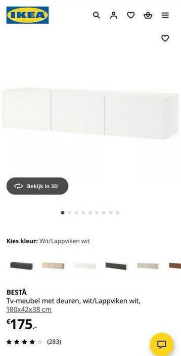 IKEA Besta tv meubel zweefkast inclusief glasplaat ZGAN - afbeelding 1 IKEA Besta tv meubel zweefkast inclusief glasplaat ZGAN - afbeelding 1