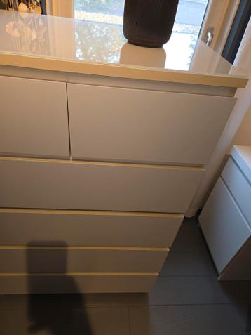 Witte Ikea malm ladekast met 6 lades - afbeelding 2 Witte Ikea malm ladekast met 6 lades - afbeelding 2