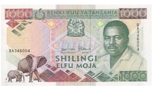Tanzania, 1000 Shilingi, 1990, UNC, Postzegels en Munten, Bankbiljetten | Afrika, Los biljet, Tanzania, Ophalen of Verzenden