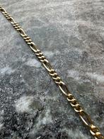 Prachtige 14k gouden massieve Figaro armband