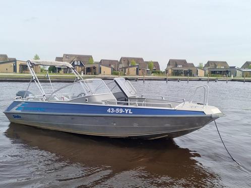 buster magnum xxl met 115pk yamaha 4takt, Watersport en Boten, Vis- en Consoleboten, Gebruikt