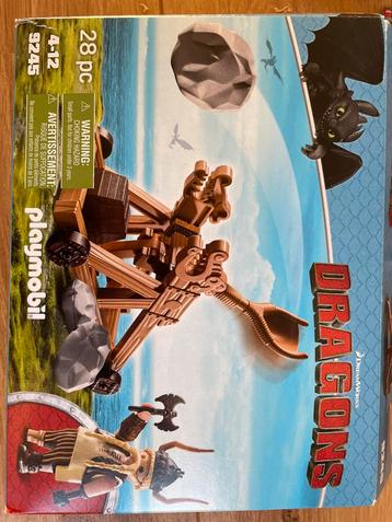  Playmobil Dragons -draken Rochel met katapult 9245 NIEUW 