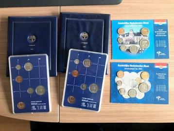 Nederland muntsets 1982, 1985, 1987, 1993, 2000 en 2001
