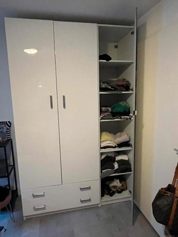 Ikea pax kast wit hoogglans - afbeelding 4 Ikea pax kast wit hoogglans - afbeelding 4