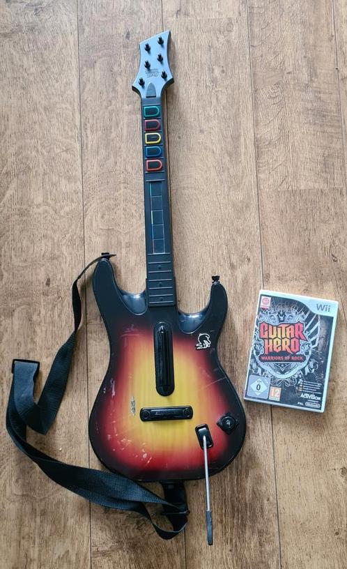 Guitar Hero Psp 3 met Guitar Hero spel zonder dongle, Spelcomputers en Games, Games | Nintendo Wii, Gebruikt, Muziek, Online, Ophalen of Verzenden