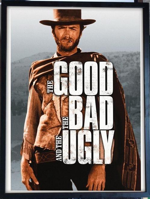 [Film Poster in Frame] The Good the Bad and the Ugly, Verzamelen, Posters, Nieuw, Verzenden