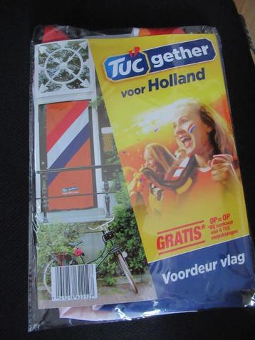 1 Tuc TUCgether VOORDEUR VLAG koningsdag, voetbal wk, oranje