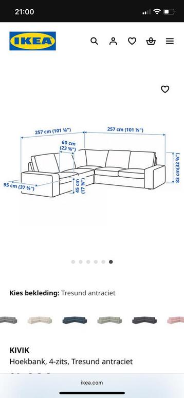 IKEA (hoek)bank Kivik grijs - afbeelding 10 IKEA (hoek)bank Kivik grijs - afbeelding 10