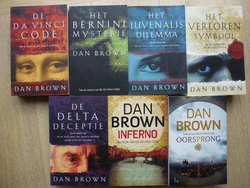De 7 boeken van Dan Brown, Boeken, Thrillers, Gelezen, Nederland, Ophalen of Verzenden