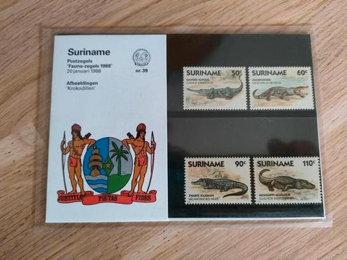 Postzegelmapje Suriname nr 39, Postzegels en Munten, Postzegels | Suriname, Postfris, Ophalen of Verzenden