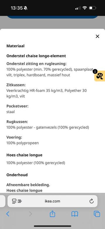 IKEA KIVIK Chaise longue kelinge grijsturkoois - afbeelding 7 IKEA KIVIK Chaise longue kelinge grijsturkoois - afbeelding 7