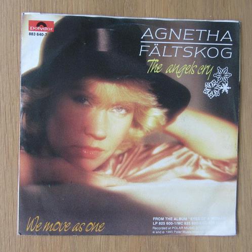 single Agnetha (ABBA) :The Angels Cry  (zeldzaam), Cd's en Dvd's, Vinyl Singles, Zo goed als nieuw, Single, Pop, 7 inch, Ophalen of Verzenden