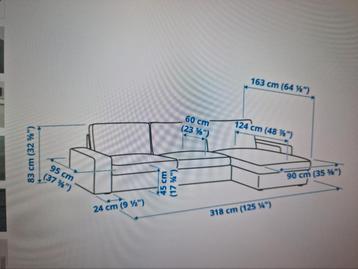 Ikea Kivik couch with ottoman (storage) - afbeelding 5 Ikea Kivik couch with ottoman (storage) - afbeelding 5