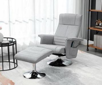 Relax fauteuils met massage functie en voetbank nieuw