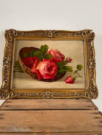Harry Sondagh (1906-1943). Decor van rozen in een mand 